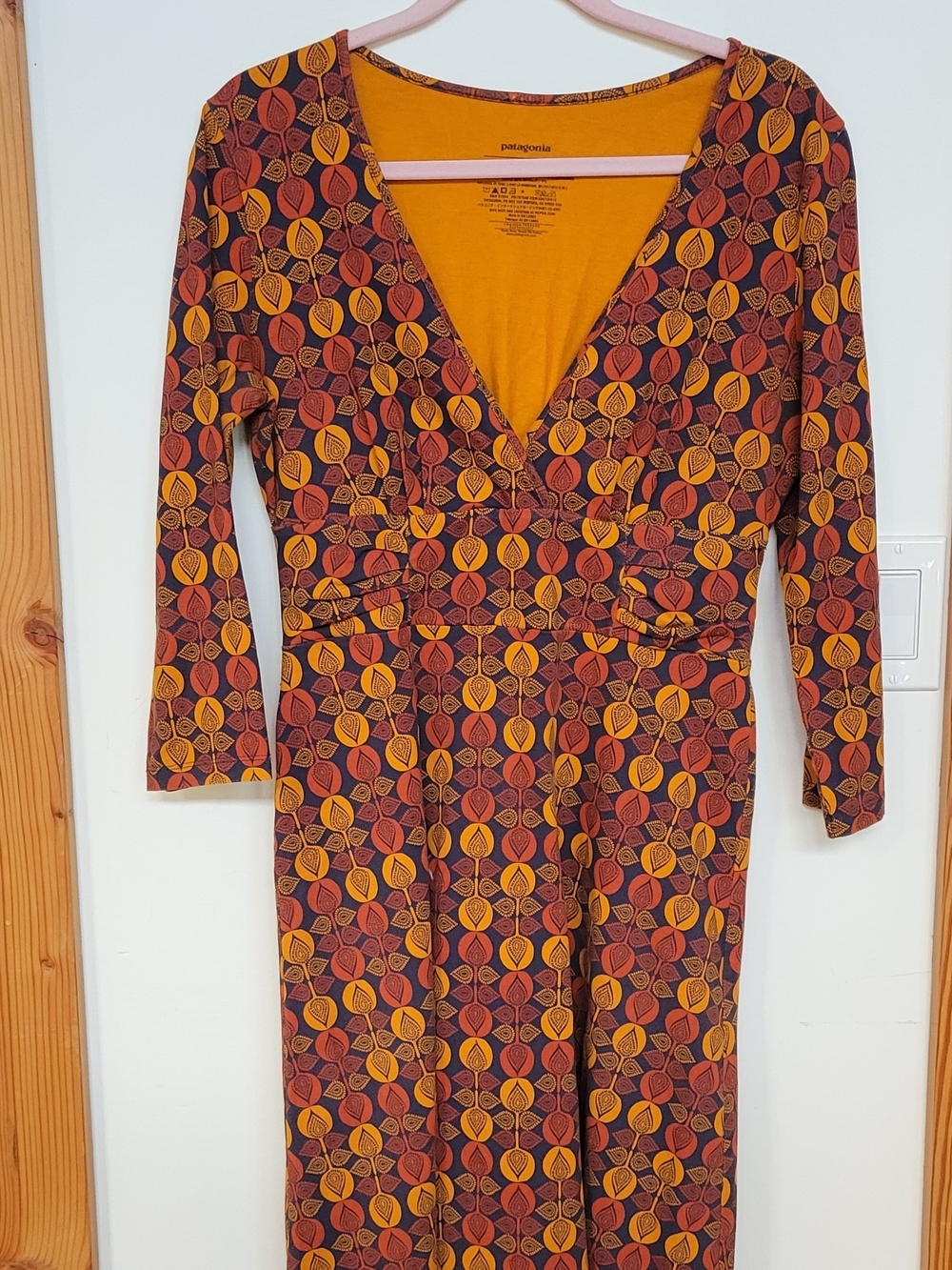 Patagonia - Organic Cotton 'Margot' 3/4 Length Sleeve Dress - Picture 2 of 6